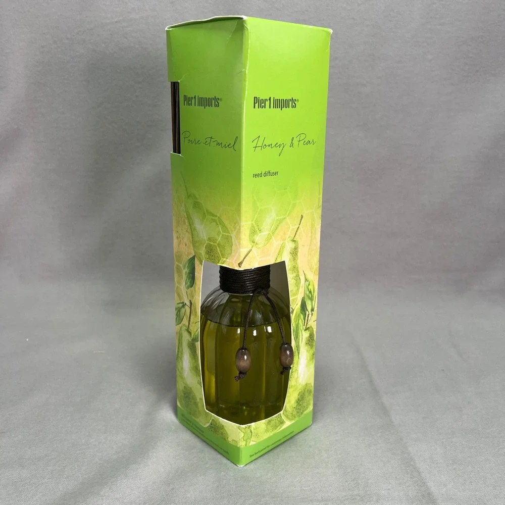 Pier 1 Imports Reed Diffuser Honey & Pear Discontinued Fragrance 10oz NOS 2016